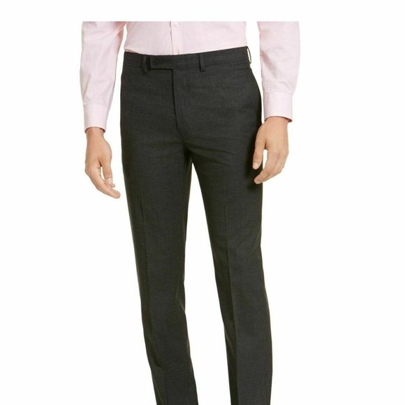 Calvin Klein Men's Gray Stretch Mini Gingham - Picture 1 of 4